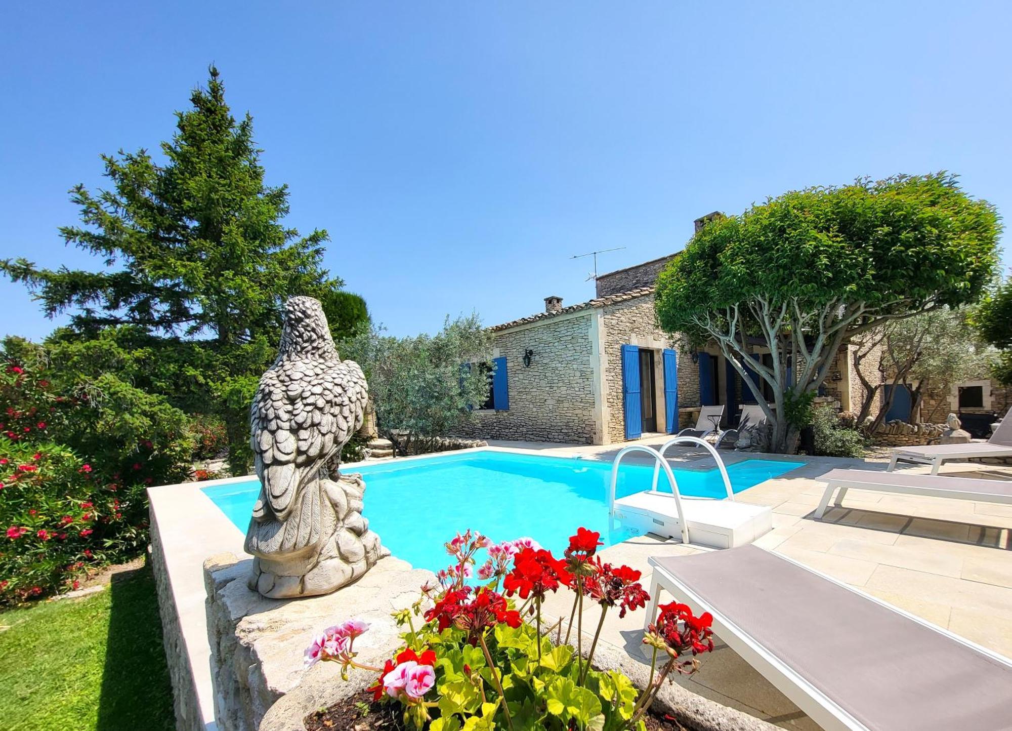 "La Massette Du Cheval Blanc" Villa De Caractere En Pierre LʼIsle-sur-la-Sorgue Exterior foto